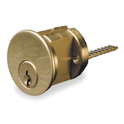 Kaba Ilco Lockset Cylinder, Bright Brass, Keyway Type Schlage(R) C, 5 Pins 7075SC10-03-KD