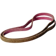 ARC ABRASIVES Sanding Belt, 1/2 in W, 18 in L, Non-Woven, Aluminum Oxide, Coarse, Z-Web, Brown 630050181