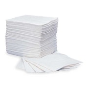 Oil-Dri Absorbent Pad, 25 gal/pk, 0.25 gal/pad, Oil-Only Absorbed, White, Polypropylene, 200 PK L90851