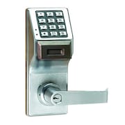 LOCDOWN Electronic Lock, Brushed Chrome, 12 Button PDL3000 US26D