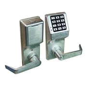LOCDOWN Electronic Lock, Brushed Chrome, 12 Button DL4100 US26D