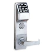 LOCDOWN Electronic Lock, Brushed Chrome, 12 Button DL3500CRR US26D