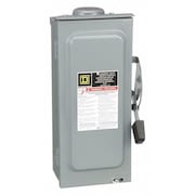 Square D Fusible Safety Switch, General Duty, 240V AC, 3PST, 60 A, NEMA 3R D322NRB