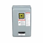 Square D Nonreversing Magnetic Motor Starter, 1 NEMA Rating, 208V AC, 3 Poles, No Auxiliary Contacts 8536SBG2V08