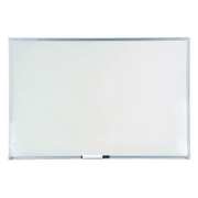 Zoro Select 24"x36" Melamine Whiteboard, Aluminum Frame 1NUP9