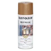 Rust-Oleum Metallic Spray Paint, Antique Brass, Metallic, 11 oz 7274830