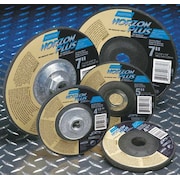 NORTON ABRASIVES Depressed Center Wheels, Type 27, 6 in Dia, 0.25 in Thick, 7/8 in Arbor Hole Size, Ceramic 66252809376