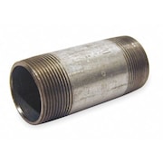 Beck 1-1/2" MNPT x 5" TBE Galvanized Steel Pipe Nipple Sch 40 0331034009