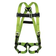 HONEYWELL MILLER Full Body Harness, Vest Style, L/XL, Polyester, Green P950-4/UGN