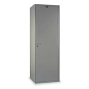 HALLOWELL Wardrobe Locker, 18 in W, 22 in D, 72 in H, (1) Tier, (1) Wide, Light Gray HTC822-1AS-PL