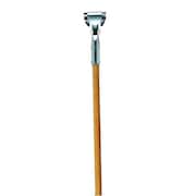 Tough Guy Dust Mop Handle, Clip-On, 60 in L, Wood 1TZG8