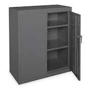 Zoro Select 24 ga. ga. Steel Storage Cabinet, 36 in W, 42 in H, Stationary 1UFC2