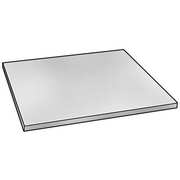Zoro Select Clear Extruded Acrylic Extruded Acrylic Plastic Sheets & Bars 12" L x 12" W x 3/32" Thick BULK-PS-ACR-4