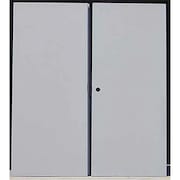 CECO Security Double Doors, RHR, 80 in H, 96 in W, 1 3/4 in Thick, 18-gauge steel, Type: 3 CHMDD 80 68-RHR-CYL-ST