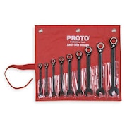 Proto Ratcheting Wrench Set (JSCV-9S), Black Chrome, 9-Piece JSCV-9S