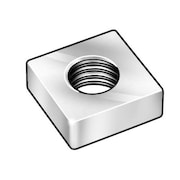 Zoro Select 3/8"-16 Steel Zinc Plated Finish Machine Screw Square Nut, 100 pk. SQMSNI20370-100BX