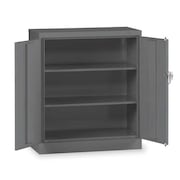 Tennsco 24 ga. ga. Carbon Steel Storage Cabinet, 36 in W, 42 in H, Stationary 4218MGY