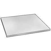 Zoro Select Black ABS Sheet Stock 48" L x 48" W x 0.250" Thick 1ZBU1