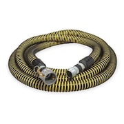 ZORO SELECT 3" ID x 20 ft PE Discharge & Suction Hose BK/YL 1ZNB6