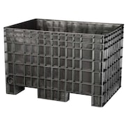 BUCKHORN Black Bulk Container, Plastic, 13.8 cu ft Volume Capacity BF4229280010000