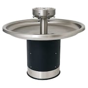 Acorn Controls Black and Silver, Circular, Wash Fountain 3508-3-SO-BO-DV-VPB-MXTP