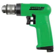 Speedaire Air Drill, Industrial, Pistol, 3/8 In. 10D240