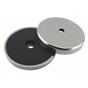 Zoro Select Round Base Magnet, 11 lb. Pull 10E850