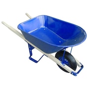 Westward Wheelbarrow, Steel, 6 Cu. Ft., Flat Free 10G167