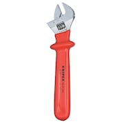 KNIPEX Adj. Wrench, Ins., 10", 1-1/8" Cap., Chrome 98 07 250