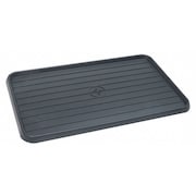 Funnel King Spill Tray, 25 in L x 15 in W, Polypropylene, .75 Gallon Spill Capacity, Indoor/Outdoor, Black 40098