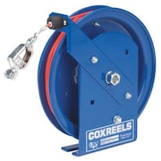 COXREELS Cable Reel, 100 ft, 15" H, Spring, Blue, MD SD-100-1