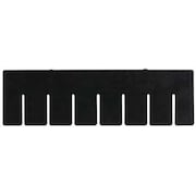 QUANTUM STORAGE SYSTEMS Plastic Divider, Black, 10 7/8 in L, Not Applicable W, 8 1/4 in H DL91035CO