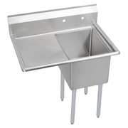 Lk Packaging Floor Mount Scullery Sink, Stainless Steel Bowl Size 24" x 24" E1C24X24-L-24X