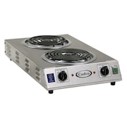Cadco Hot Plate, Double, 220V CDR-2TFB