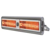 SOLAIRA Electric Infrared Heater, Ceiling Suspended, Wall, Aluminum, 3000 W SALPHAH2-30240G