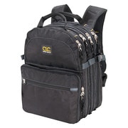 Clc Work Gear Tool Backpack, Durable Ballistic Polyester Fabric, 75 Pockets, Black 1132