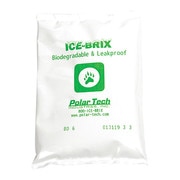 Polar-Tech Ice-Brix Poly Pouch, Reuseable, Biodegradable, Leakproof, 6 oz., 48PK BD 6