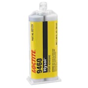 Loctite Epoxy Adhesive, 9460 Series, Gray, 1:01 Mix Ratio, 3 hr Functional Cure, Dual-Cartridge 398467