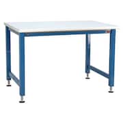 BENCHPRO Electric Workbenches, Laminate, 96" W, 30" to 42" Height, 1000 lb., Straight AEF3696