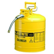 Justrite 5 gal. Yellow Steel Type II Safety Can for Diesel 7250220