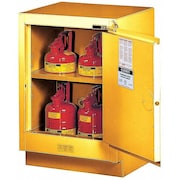 JUSTRITE Flammable Safety Cabinet, 15 gal., Yellow, Depth: 21-5/8" 882400
