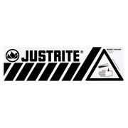 JUSTRITE Label, 5 In. H, 17-1/2 In. W 29007