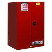 JUSTRITE Flammable Cabinet, 90 gal., Red 899021