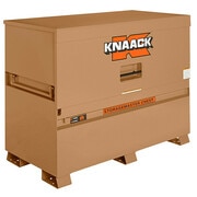 Knaack Model 89 STORAGEMASTER Jobsite Piano Box, 60" W x 30" D x 49" H, 16-Gauge Steel, Tan, 47.8 cu ft 89