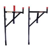 Weather Guard Truck Ladder Rack, Steel, 23 x3x57, Blk/Red 1450