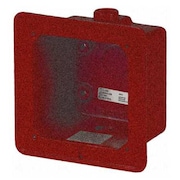 EDWARDS SIGNALING Weatherproof Box, Red 2459-WPB-R