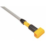 Rubbermaid Commercial 54" Clamp On Wet Mop Handle, Yellow Head, Gray Handle, Fiberglass FGH245000000