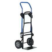 Harper Convertible Hand Truck, 3in1 Qck Chng, 8" Solid Rubber Tires, 500Lbs JDCJ8523