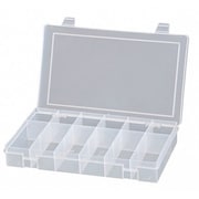 Durham Mfg Compartment Box with 12 compartments, Plastic, 1-3/4" H x 10-13/16 in W SPOS12-CLR