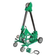 Greenlee Cable Puller, 8000 lb, 120V, w/Versi Boom 6806